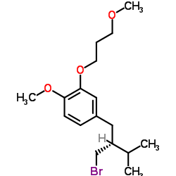 CAS:172900-69-5 4-[(2R)-2-(bromomethyl)-3-methylbutyl]-1-methoxy-2-(3-methoxypropoxy)benzene 第1张