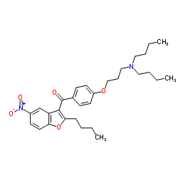 (2-butyl-5-nitro-1-benzofuran-3-yl)-[4-[3-(dibutylamino)propoxy]phenyl]methanone 第1张