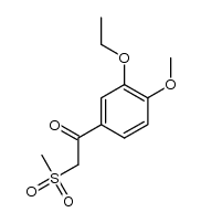 1-(3-ethoxy-4-methoxyphenyl)-2-(methylsulfonyl)ethanone