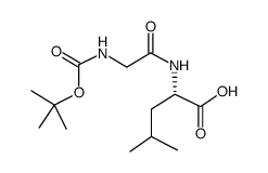 (2S)-4-methyl-2-[[2-[(2-methylpropan-2-yl)oxycarbonylamino]acetyl]amino]pentanoic acid