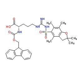 (2S)-5-[[amino-[(2,2,4,6,7-pentamethyl-3H-1-benzofuran-5-yl)sulfonylamino]methylidene]amino]-2-(9H-fluoren-9-ylmethoxycarbonylamino)pentanoic acid