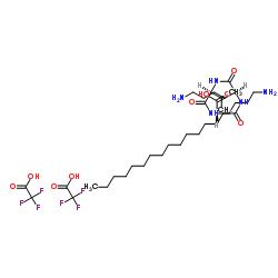 N2-(1-Oxohexadecyl)-L-lysyl-L-valyl-L-lysine 2,2,2-trifluoroacetate CAS:623172-56-5 第1张