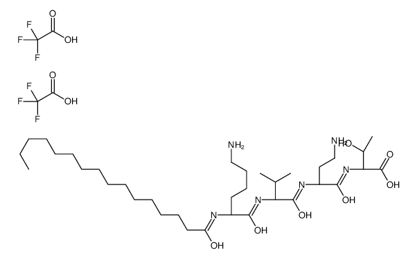 N2-(1-Oxohexadecyl)-L-lysyl-L-valyl-(2S)-2,4-diaminobutanoyl-L-threonine bis(trifluoroacetate) (salt)