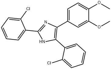 2,4-bis(2-chlorophenyl)-5-(3,4-dimethoxyphenyl)-1-1H-imidazole