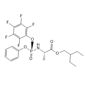 2-ethylbutyl ((S)-(perfluorophenoxy)(phenoxy)phosphoryl)-L-alaninate