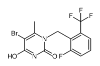 5-bromo-1-(2-fluoro-6-(trifluoromethyl)benzyl)-4-hydroxy-6-methylpyrimidin-2(1H)-one 第1张