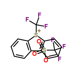 S-(Trifluoromethyl)dibenzothiophenium trifluoromethanesulfonate CAS:129946-88-9 第1张