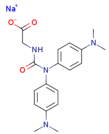 2-（3,3-ビス（4-（ジメチルアミノ）フェニル）ウレイド）アセテートナトリウム