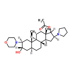 (2b,3a,5a,16b,17b)-17-Acetoxy-3-hydroxy-2-(4-morpholinyl)-16-(1-pyrrolidinyl)androstane