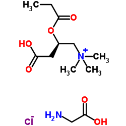 (2R)-3-Carboxy-N,N,N-trimethyl-2-(propionyloxy)-1-propanaminium chloride-glycine (1:1:1)