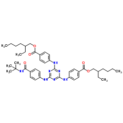 2-ethylhexyl 4-[[4-[4-(tert-butylcarbamoyl)anilino]-6-[4-(2-ethylhexoxycarbonyl)anilino]-1,3,5-triazin-2-yl]amino]benzoate Cas:154702-15-5 第1张