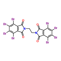 4,5,6,7-tetrabromo-2-[2-(4,5,6,7-tetrabromo-1,3-dioxoisoindol-2-yl)ethyl]isoindole-1,3-dione CAS:32588-76-4 第1张